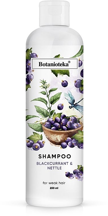 Shampoo für geschwächtes Haar mit schwarzer Johannisbeere und Brennnessel - Botanioteka Shampoo For Weak Hair — Bild N1