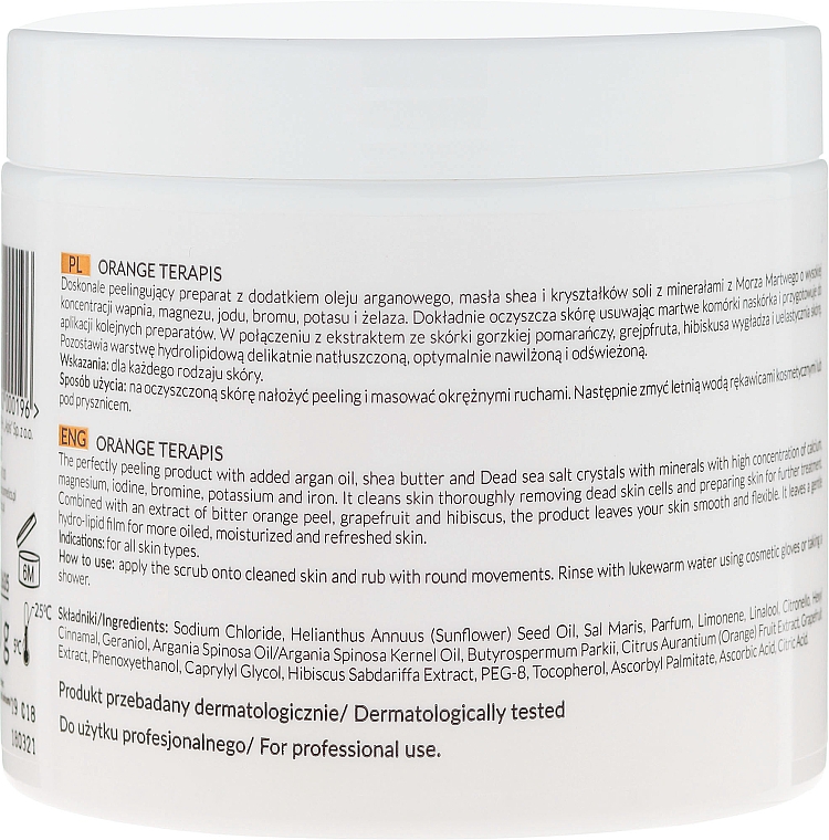 Glättendes Körperpeeling - APIS Professional Orange Terapis Orange Salt Body Scrub With Dead Sea Minerals — Bild N2