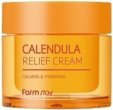 Gesichtscreme mit Ringelblume - FarmStay Calendula Relief Cream — Bild 80 ml