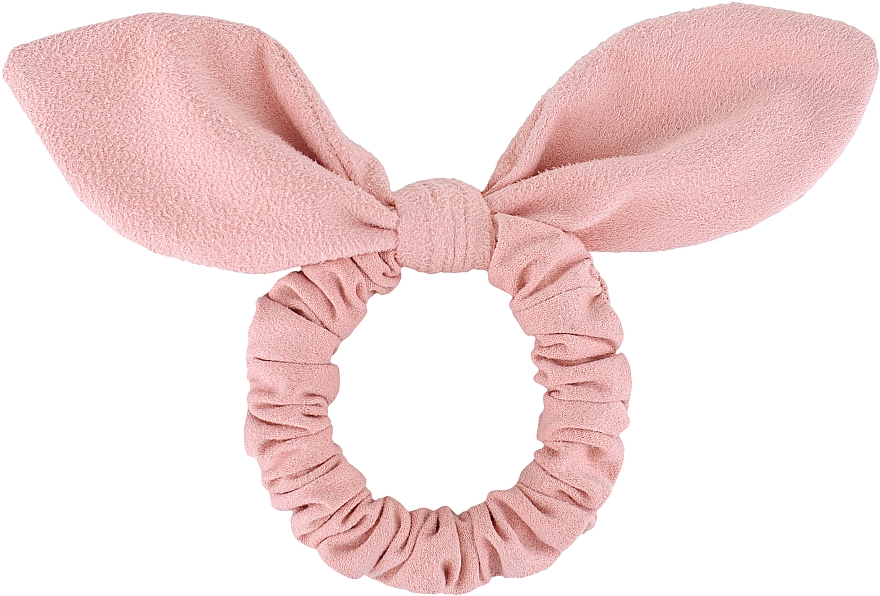 Haargummi aus Wildleder mit Ohren puderfarben Bunny - MAKEUP Bunny Ear Soft Suede Hair Tie Powder — Bild N1