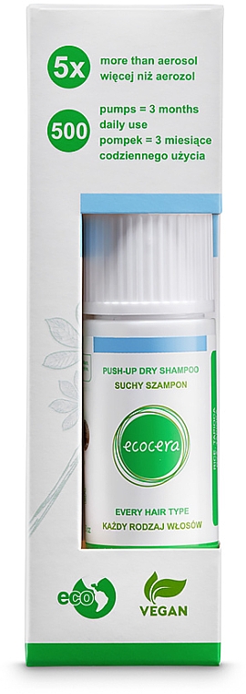 Trockenshampoo für alle Haartypen - Ecocera Push-up Dry Shampoo — Bild N1