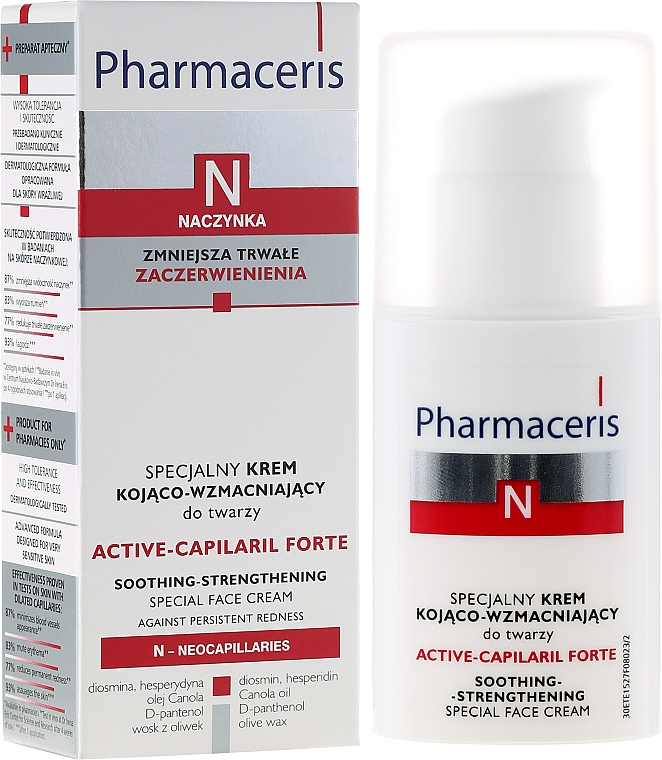 Spezielle beruhigende und straffende Gesichtscreme - Pharmaceris N Active-Capilaril Forte Cream