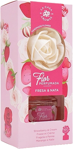 Aromadiffusor Erdbeeren und Sahne - La Casa De Los Aromas Reed Diffuser Strawberry & Cream — Bild N3