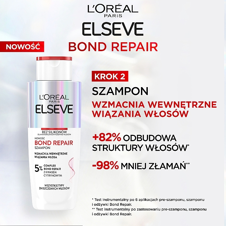 Revitalisierendes Haarshampoo - L'Oreal Paris Elseve Bond Repair Shampoo — Bild N3