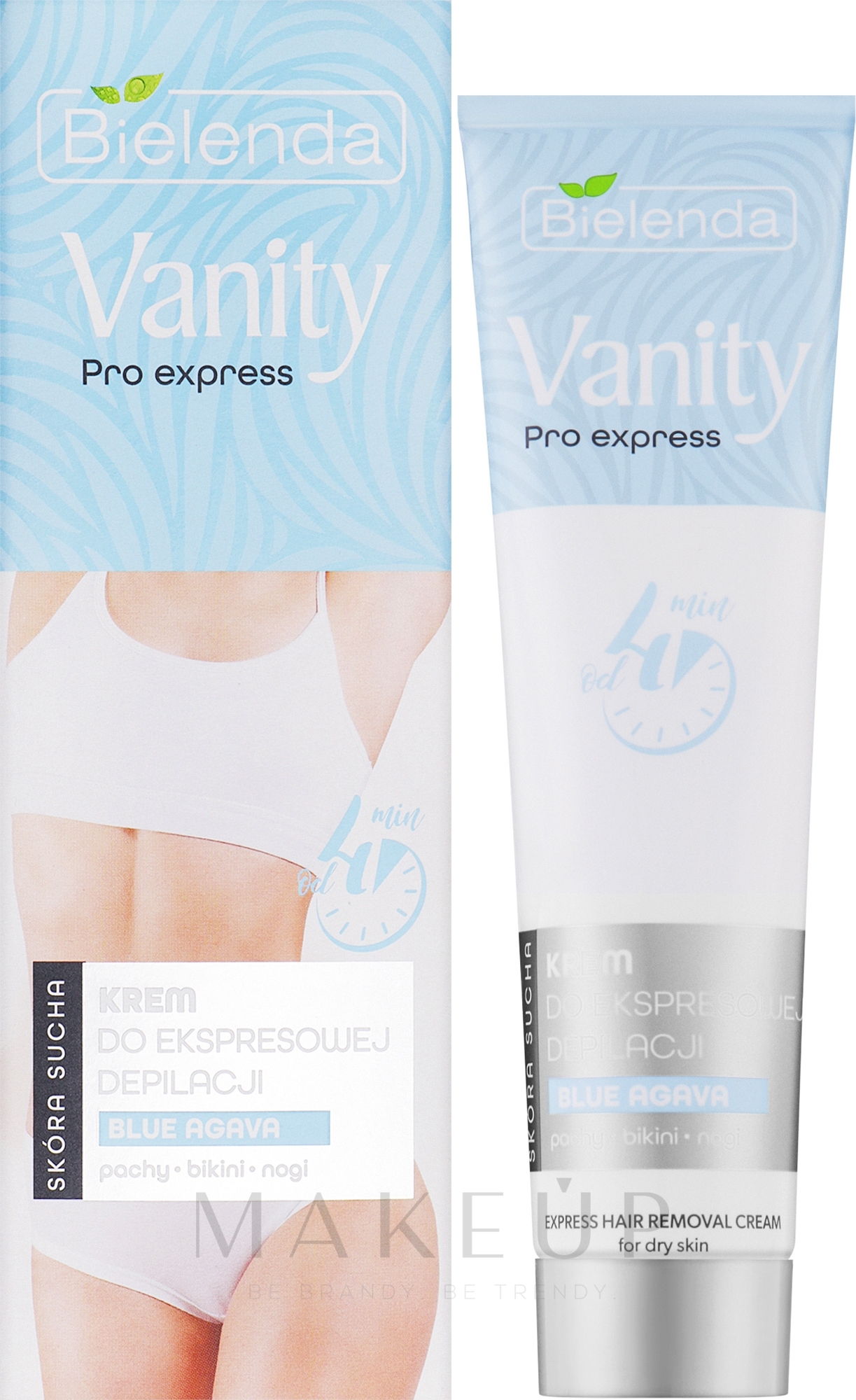 Enthaarungscreme mit blauem Agavenextrakt - Bielenda Vanity Pro Express Hair Removal Cream Blue Agava — Bild 75 ml