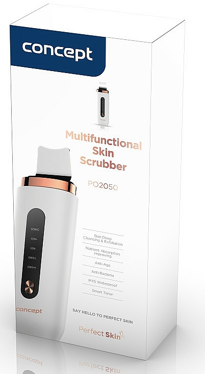 Multifunktionaler Ultraschallspatel - Concept Perfect Skin PO2050 Multifunctional Skin Scrubber — Bild N2