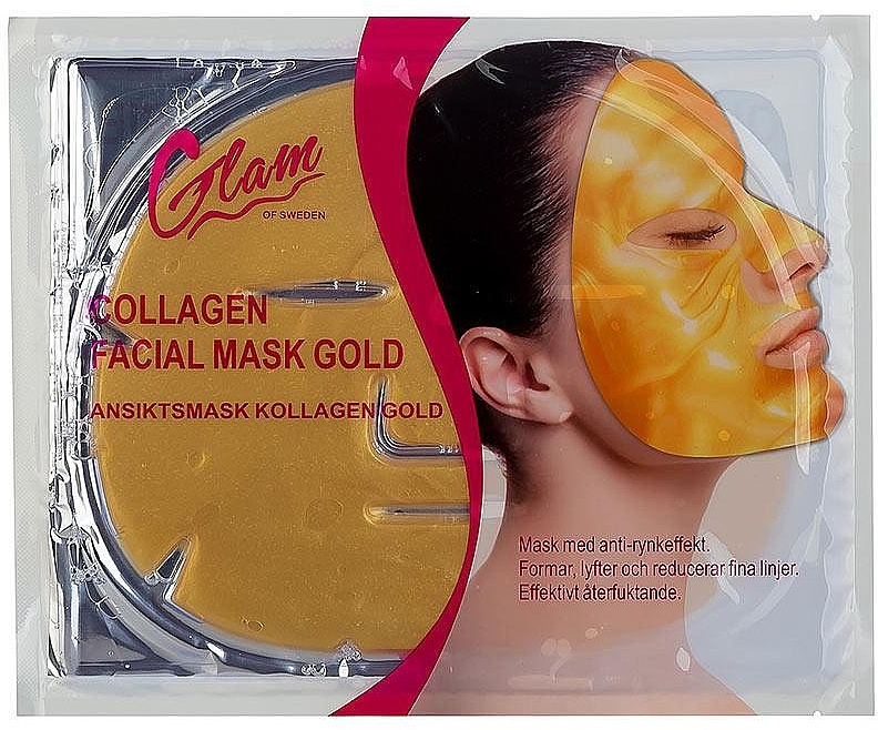 Gesichtsmaske mit Kollagen - Glam Of Sweden Collagen Facial Mask Gold — Bild N1