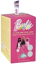 Doppelseitiges Haarhandtuch aus Satin Barbie Blauer Panther - Glov Double-Sided Satin Hair Towel Wrap Barbie Blue Panther — Bild N2