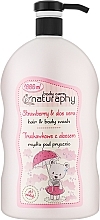 Düfte, Parfümerie und Kosmetik 2in1 Shampoo und Duschgel mit Erdbeere und Aloe Vera - Naturaphy Strawberry & Aloe Vera Hair & Body Wash