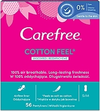 Düfte, Parfümerie und Kosmetik Slipeinlagen 56 St. - Carefree Cotton Unscented Pantyliners