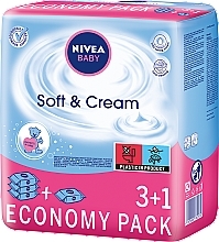 Sanfte Feuchttücher für Babys 4x63 St. - Nivea Baby Soft & Cream — Bild N2