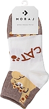 Düfte, Parfümerie und Kosmetik Kurze Damensocken aus Baumwolle Kätzchen beige - Moraj