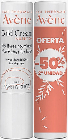 Set - Avene Peaux Seches Cold Cream (lip/balm/2x4g) — Bild N1