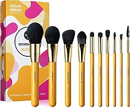Make-up Pinselset 10-tlg. gelb - Eigshow Beauty Into You Premium Yellow Set — Bild N1
