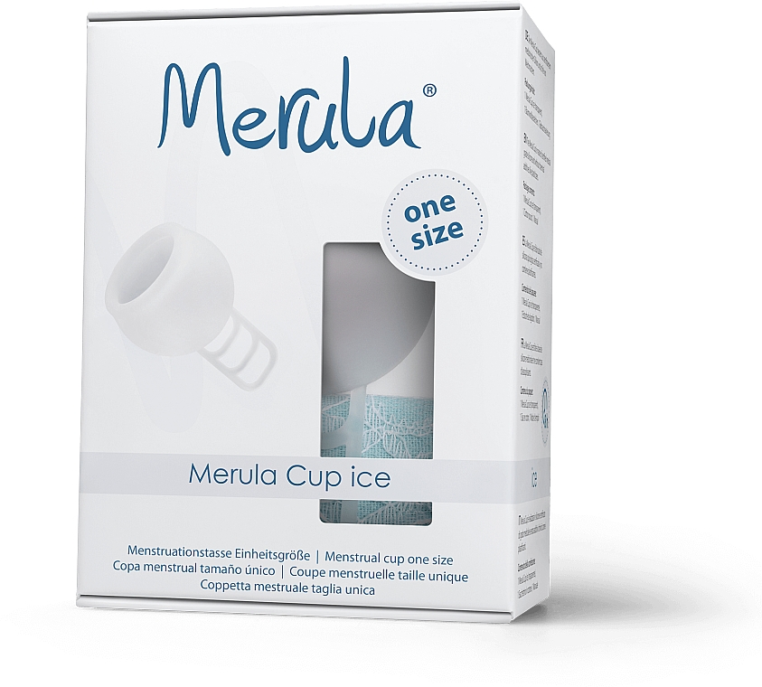 Universelle Menstruationstasse one size - Merula Cup Ice — Bild N1