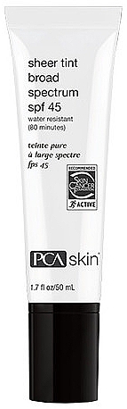 Getönte Sonnenschutz-Gesichtscreme SPF 45 - PCA Skin Sheer Tint Broad Spectrum SPF 45 — Bild N1