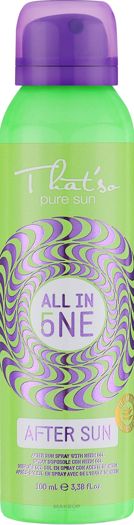 Feuchtigkeitsspendendes und heilendes After Sun Spray mit Neemöl - That's So All in One After Sun Soray With Neem Oil — Bild 100 ml