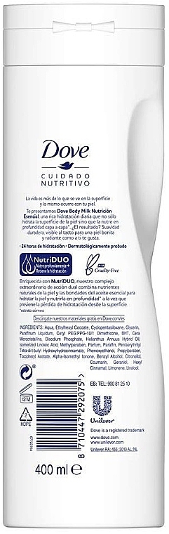 Körpermilch - Dove Essential Nutrition Body Milk — Bild N2