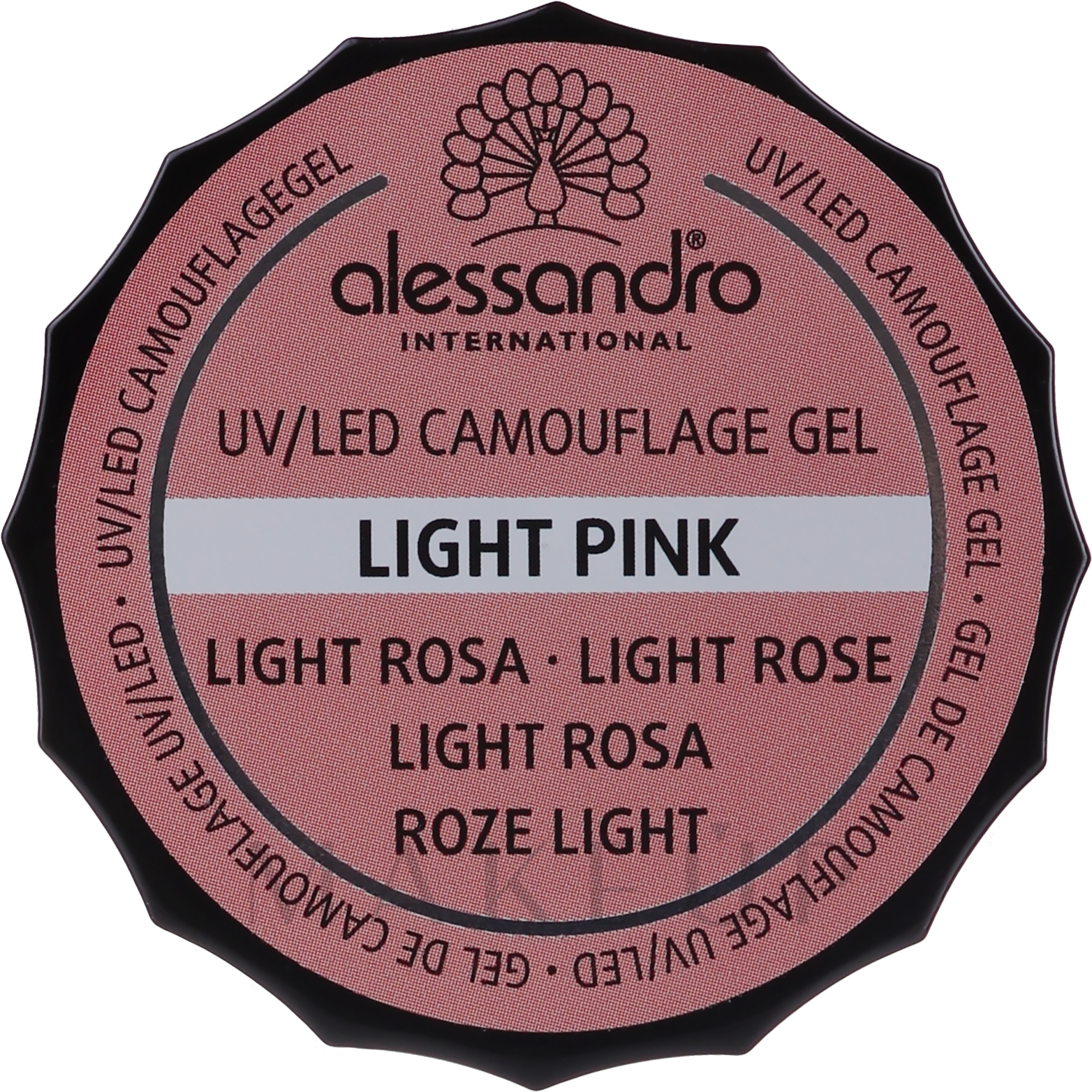 Nagelgel mit Camouflage-Effekt - Alessandro International Camouflage Gel Nature Rose — Bild Light Pink