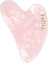 Stein für Gesichtsmassage aus rosa Quarz - Fluff Gua Sha Stone — Bild N2
