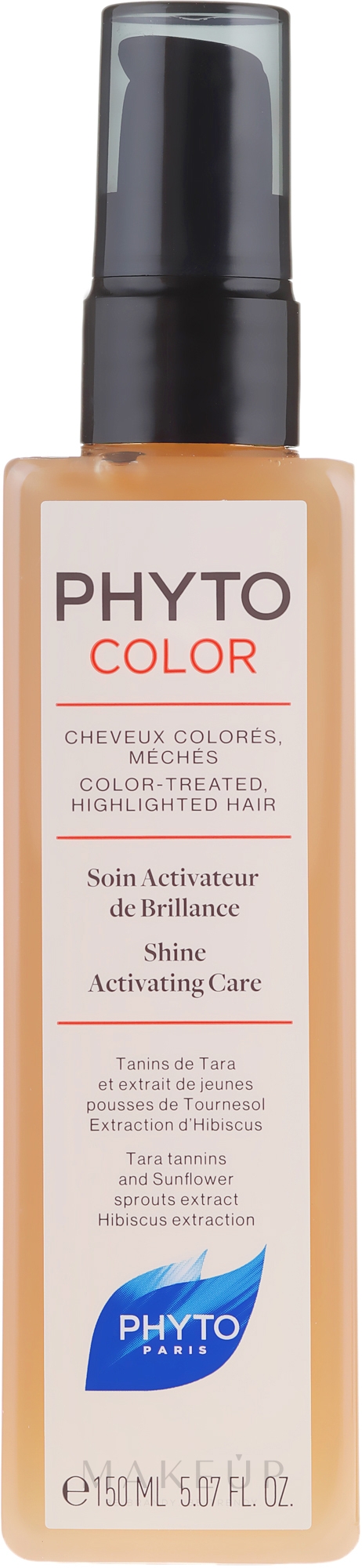 Farbschützendes Haarpflege-Spray für mehr Glanz mit Hibiskus- und Sonnenblumensprossen-Extrakt ohne Ausspülen - Phyto Color Care Shine Activating Care — Bild 150 ml