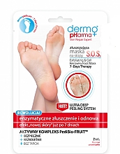 Düfte, Parfümerie und Kosmetik Peeling und zellregenerierende Fußmaske - Dermo Pharma Skin Repair Expert S.O.S. Exfoliating & Cell Recovery Foot Mask