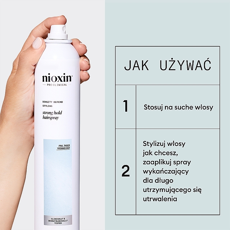 Haarspray mit starkem Halt  - Nioxin Pro Clinical Density Defend Strong Hold Hairspray  — Bild N5