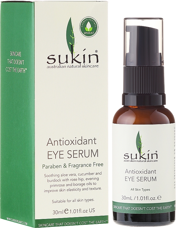 Antioxidatives Serum für die Augenpartie - Sukin Antioxidant Eye Serum — Bild N1