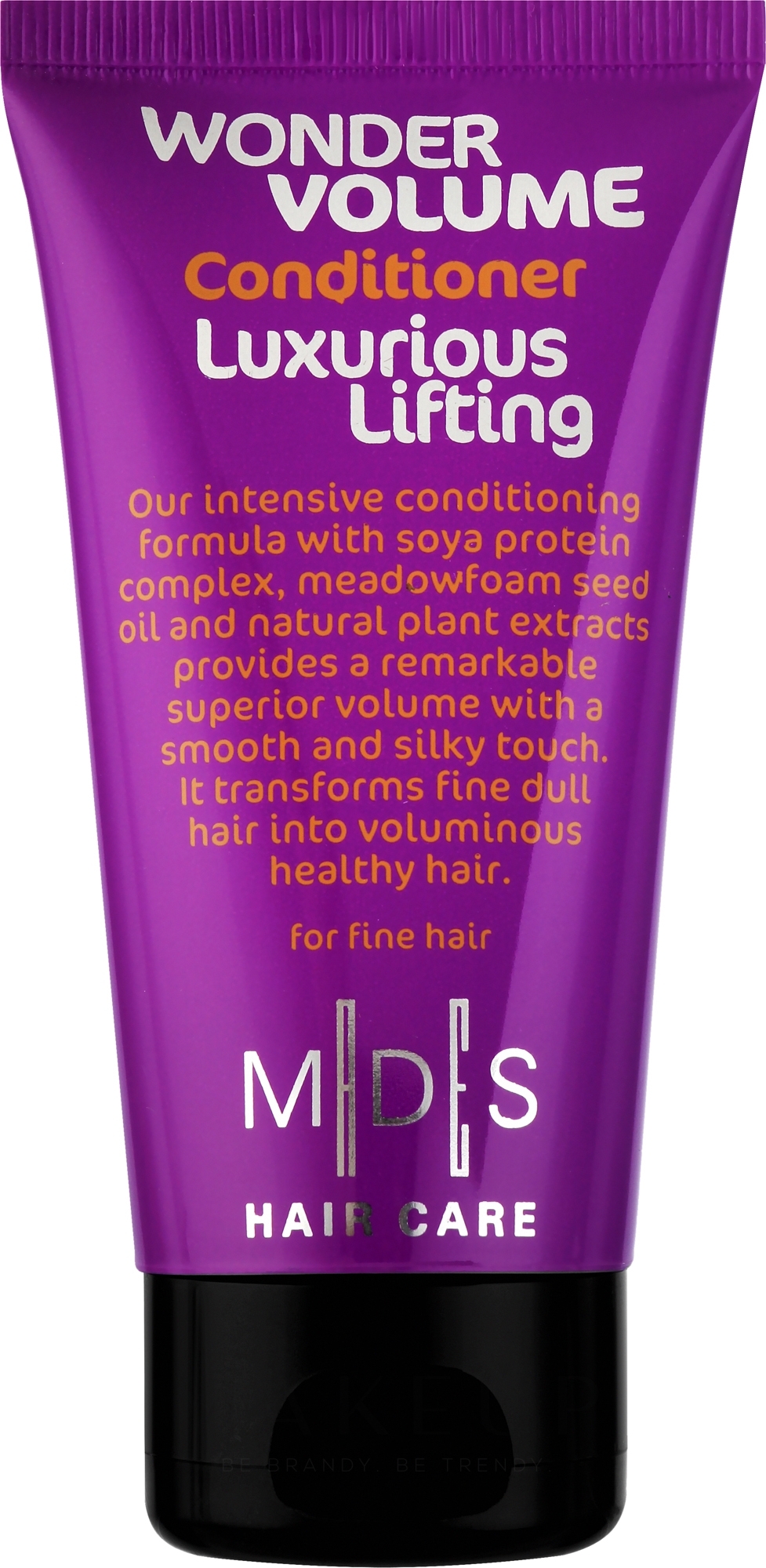 Haarspülung mit Sumpfblumenöl, Soja-Protein und Pflanzenextrakten - Mades Cosmetics Wonder Volume Luxurious Lifting Conditioner — Bild 75 ml