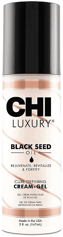 Stylingcreme für Locken, Wellen und krauses Haar mit Schwarzkümmelöl - CHI Luxury Black Seed Oil Curl Defining Cream-Gel — Bild N1