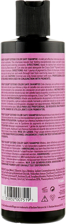 Sulfatfreies Shampoo für coloriertes Haar - Crazy Color Extend Color Safe Shampoo — Bild N2