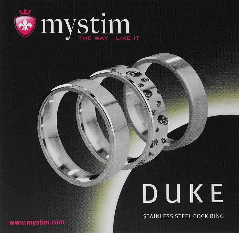 Erektionsring 48 mm matt - Mystim Duke Strainless Steel Cock Ring — Bild N1