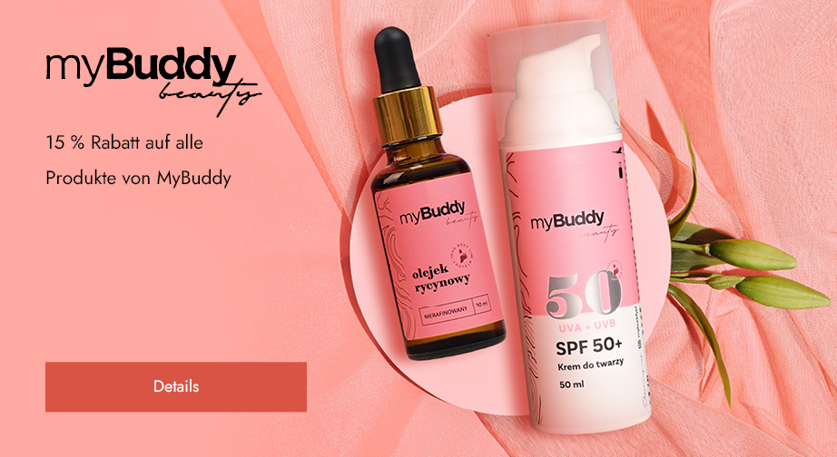 15 % Rabatt auf alle Produkte von MyBuddy. Die Preise auf der Website sind inklusive Rabatt.