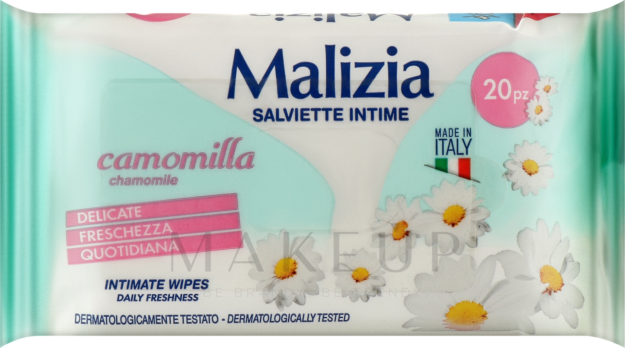 Feuchttücher für die Intimhygiene Kamille 20 St. - Malizia Intimate Wipes Camomile — Bild 20 St.