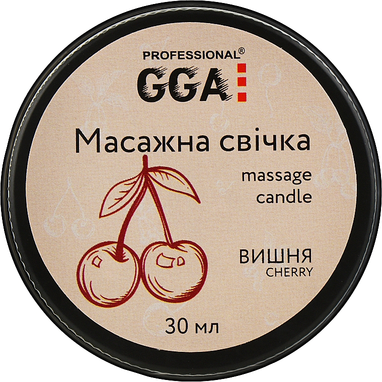 Massagekerze Kirsche - GGA Professional Massage Candle — Bild N1