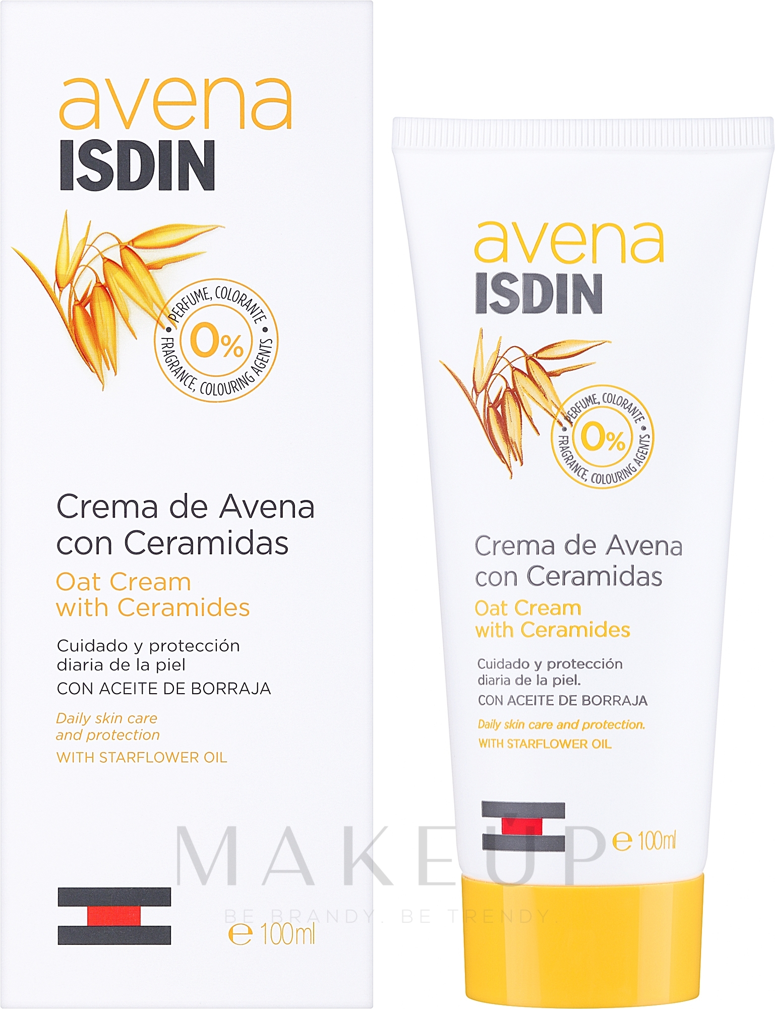 Hafercreme mit Ceramiden für Gesicht und Körper - Isdin Avena Oatmeal Cream With Ceramides — Bild 100 ml