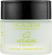 Anti-Aging Gesichtscreme gegen Stress für fettige und gemischte Haut - Facialderm C2 Anti-Age And Anti-Stress Cream — Bild N1