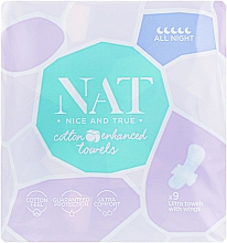 Düfte, Parfümerie und Kosmetik Damenbinden Ultra Towel All Night Soft 9 St. - Nat