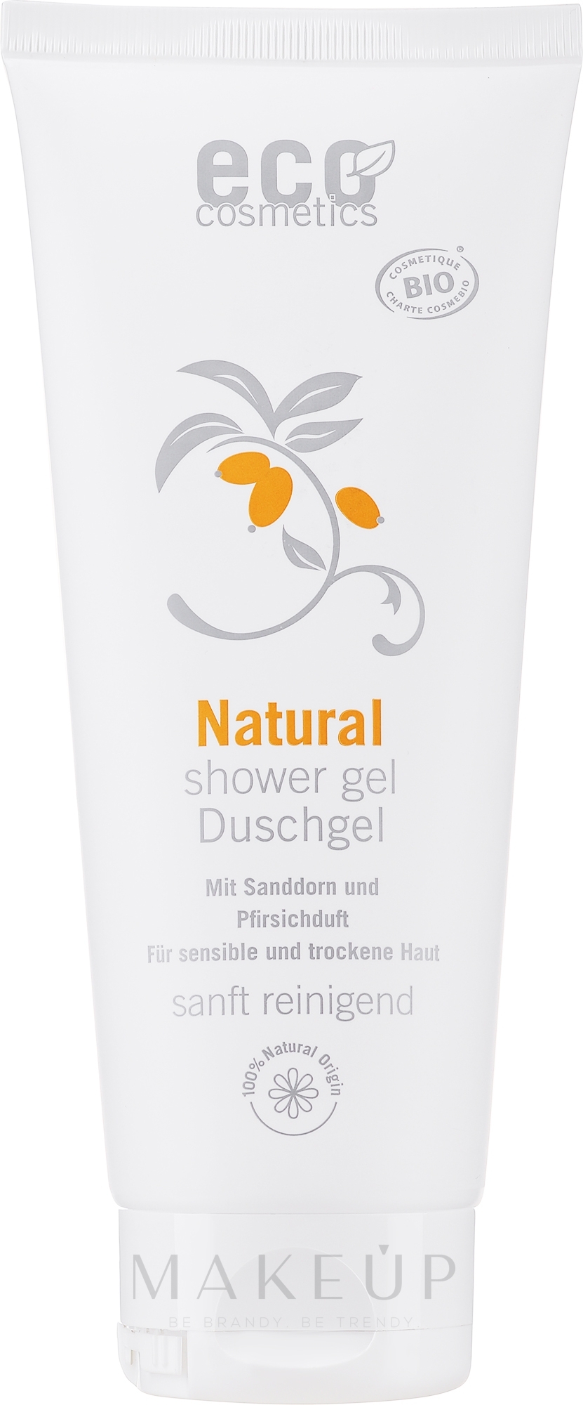 Duschgel mit Sanddorn und Pfirsich - Eco Cosmetics — Bild 200 ml