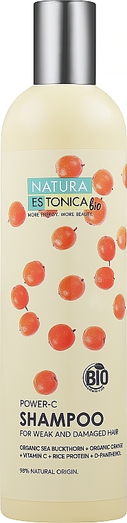Kräftigendes Shampoo für geschädigtes Haar mit Vitamin C - Natura Estonica Power-C Shampoo — Bild N3
