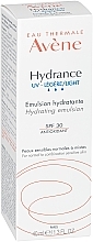 Leichte Feuchtigkeitsemulsion für empfindliche normale bis Mischhaut SPF 30 - Avene Eau Thermale Hydrance Light Hydrating Emulsion SPF 30 — Bild N3