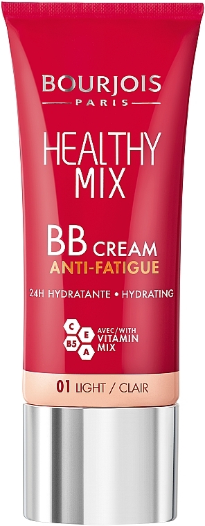 Feuchtigkeitsspendende BB Creme gegen müde Haut mit Vitaminkomplex - Bourjois Healthy Mix BB Cream Anti-Fatigue