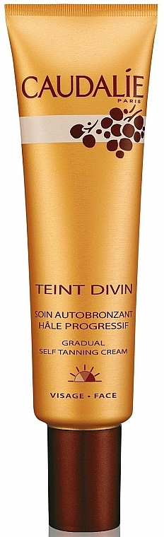 Selbstbräuner für das Gesicht - Caudalie Teint Divin Gradual Self Tanning Cream