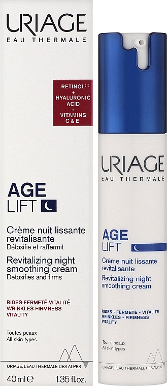 Revitalisierende und glättende Nachtcreme - Uriage Age Lift Revitalizing Night Smoothing Cream — Bild N2