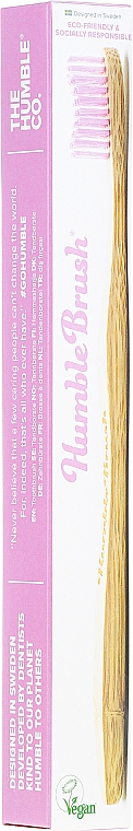 Bambuszahnbürste weich rosa - Humble Brush — Bild N1