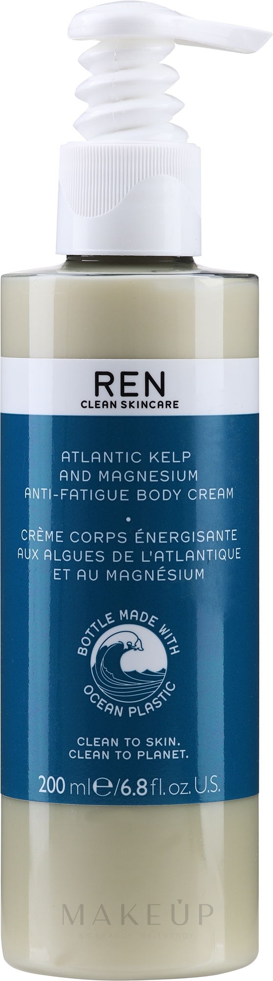 Entspannende und feuchtigkeitsspendende Körpercreme mit Magnesium und atlantischem Seetangextrakt - Ren Atlantic Kelp And Magnesium Anti-Fatigue Body Cream — Bild 200 ml