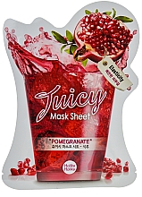 Düfte, Parfümerie und Kosmetik Tuchmaske mit Granatapfel-Saft - Holika Holika Pomegranate Juicy Mask Sheet