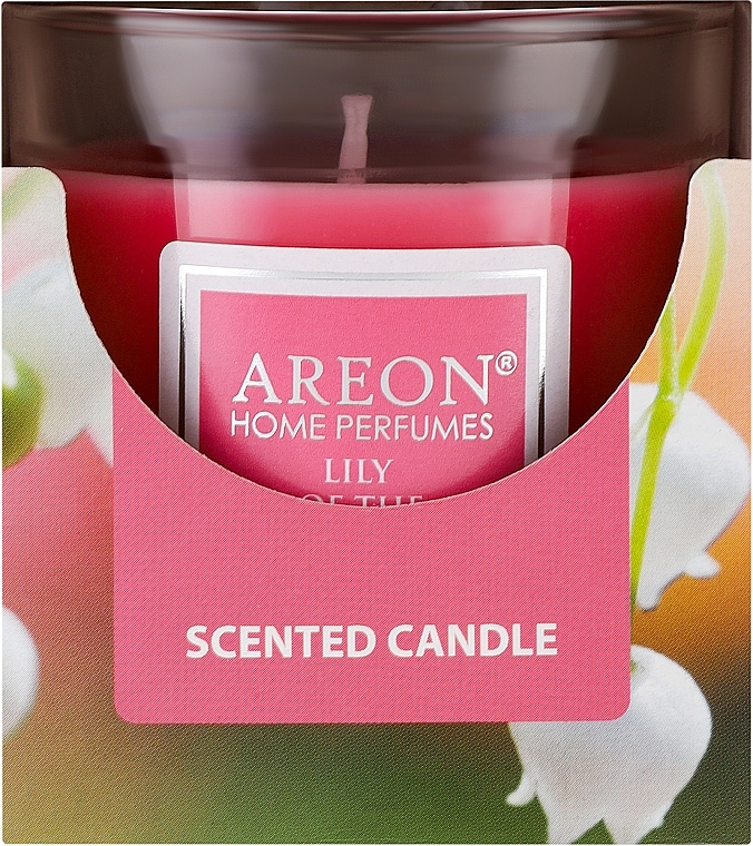 Duftkerze im Glas Maiglöckchen - Areon Home Perfumes Lily of the Valley Scented Candle — Bild N1