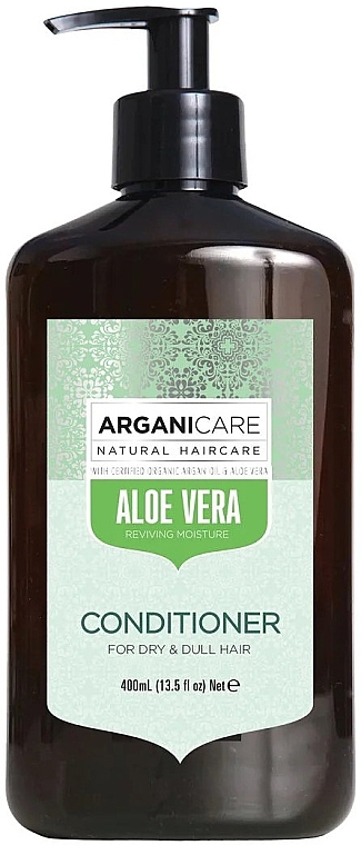 Set - Arganicare Aloe Vera Set (Shampoo 400 ml + Conditioner 400 ml)  — Bild N3