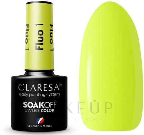 Gellack für Nägel - Claresa Fluo Soak Off UV/LED Color — Bild 1